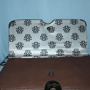 Jessica Simpson Clutch bag purse tan